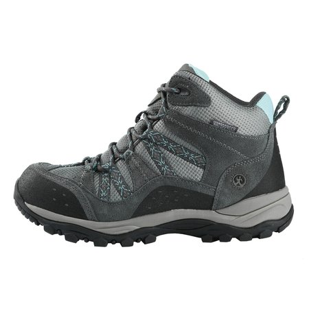 Northside Size 7 M, Women's Freemont Waterproof, Hiking Boot, Gray/Aqua PR 317812W044XX070XXX